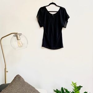 Express Sheer Black Top Size Small